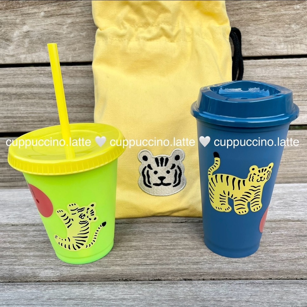 ✨NWT🐯Starbucks Lunar Year of Tiger Color Changing Hot Cup & Cold Cup Gift Set